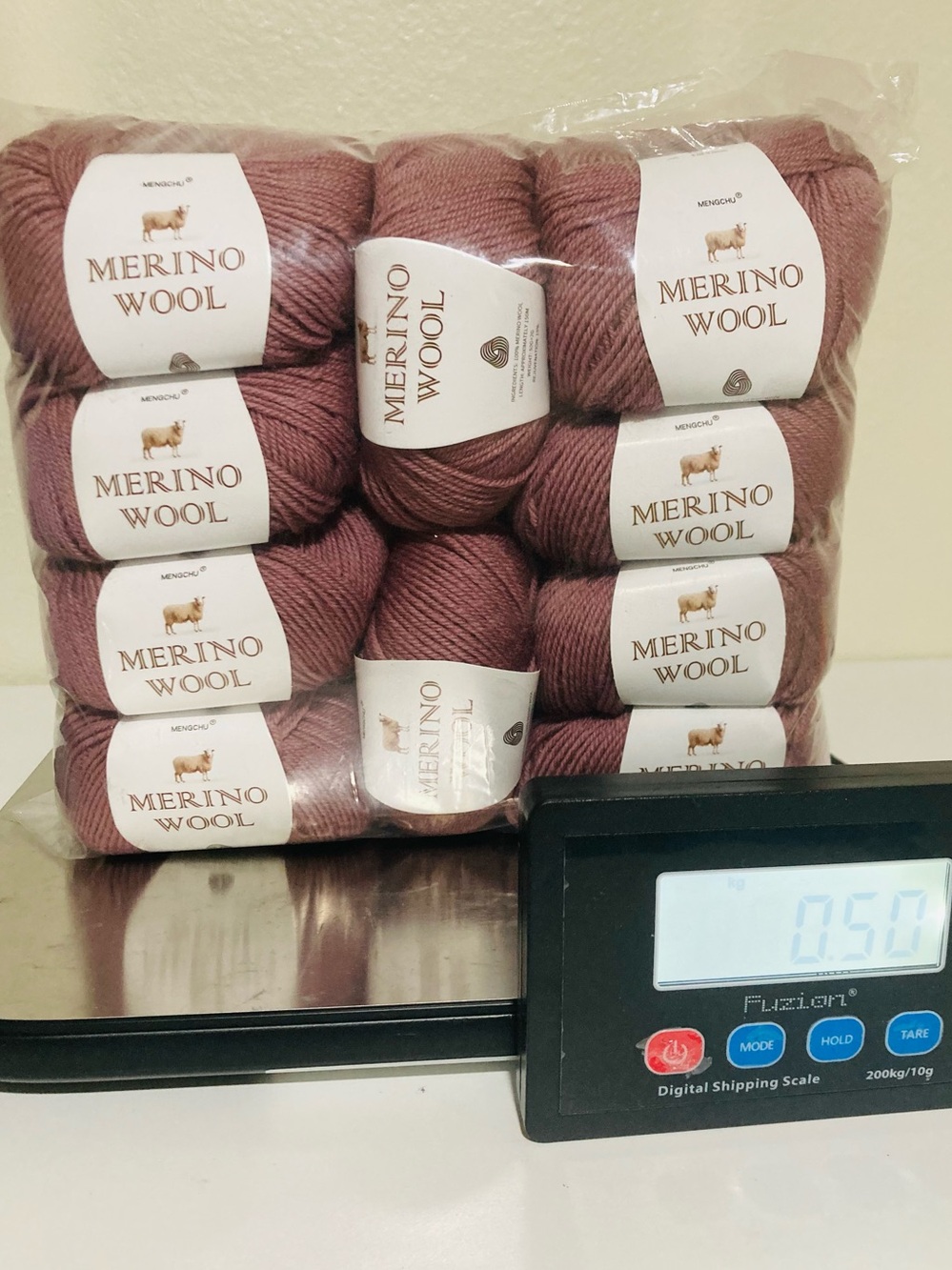 10 NWT (490g+ total) 100% Merino Wool Yarn by in Dried Roses